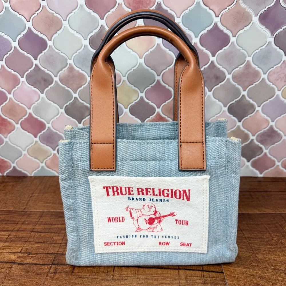 True Religion‎ Denim Mini Tote Bag